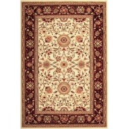Safavieh Alfombra tradicional de polipropileno blanco/rojo, 183 x 274 cm