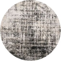 Safavieh Alfombra abstracto moderno de polipropileno plata/negro, 183 cm