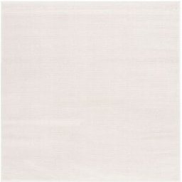Safavieh Alfombra sólido y tonal de poliéster blanco, 160 x 160 cm