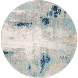 Safavieh Alfombra contemporáneo de polipropileno gris/oro, 201 cm