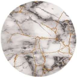 Safavieh Alfombra contemporáneo de polipropileno gris/oro, 160 cm