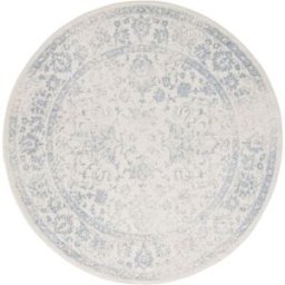 Safavieh Alfombra vintage de polipropileno blanco/gris, 183 cm