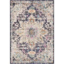 Safavieh Alfombra transicional de polipropileno negro/oro, 183 x 274 cm
