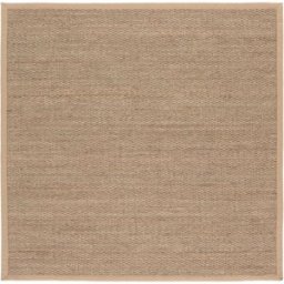 Safavieh Alfombra casa de campo de pastos marinos beige, 183 x 183 cm