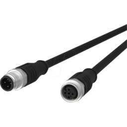 METZ CONNECT MC 142MFA12100 - Cable de sensor, M12, 4 polos, ac > KU, 10 m