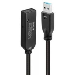 Lindy 43376 cable USB USB 3.2 Gen 1 (3.1 Gen 1) 10 m USB A USB C Negro