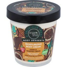 Organic shop crema corporal hidratante vainilla 450ml.