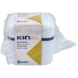 Kin contenedor kin oro baño protesis dental 1 blanco