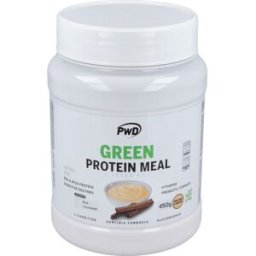 Pwd nutrition green protein meal creme brule-cinnamon 450gr.