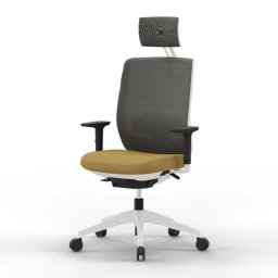 Actiu Trim Silla de Oficina Profesional Malla Amarillo Jaspeado