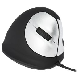 Ratón R-Go Tools HE Break Cableado 3500 DPI Negro Pausa Ergonómico