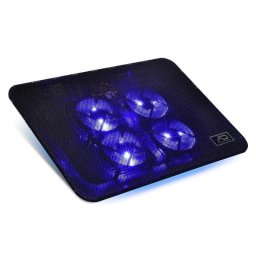 Almohadilla de refrigeración Advance VE-NB57 para portátil 17" 4 ventiladores LED azul altura ajustable