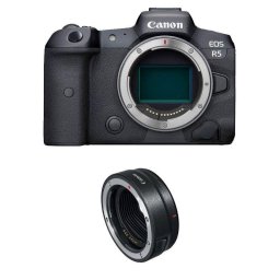 Cámara Mirrorless Canon EOS R5 Cuerpo 45MP Sensor Full-Frame WiFi Bluetooth