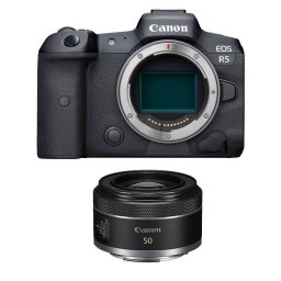 Cámara Mirrorless Canon EOS R5 45MP RF 50mm F1.8 Sensor Full-Frame WiFi Bluetooth