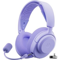 Auriculares SteelSeries Arctis Nova 3 inalámbricos Bluetooth y RF Gaming Violeta