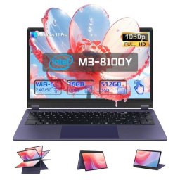 Portátil Micrear UCC-UL156 15,6" Intel Core m3-8100Y 16GB UHD Graphics 615 512GB SSD Windows 11 Pro pantalla táctil
