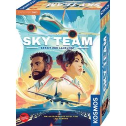 Juego de mesa Kosmos Sky Team, cooperativo, viaje y aventura, 2 jugadores, 12 años