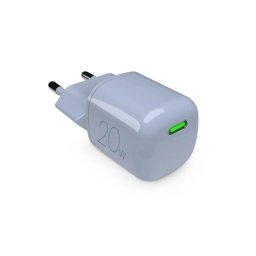 Cargador inalámbrico PURO 20W USB-C Azul con GaN
