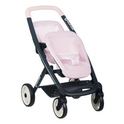Carrito Gemelar Muñecas Smoby Maxi-Cosi Twin Rosa 2 Plazas