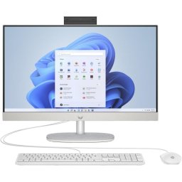 Ordenador Todo en uno HP 24-cr0034nf AMD Ryzen 5 7520U 8 GB 512 GB SSD Radeon 23.8" Windows 11 Home Blanco