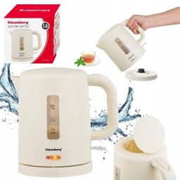 Hervidor eléctrico Klausberg KB-9047 1 l 1100 W Beige