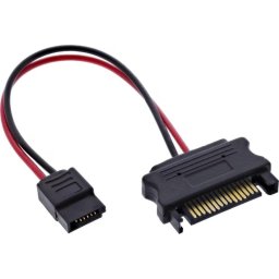 Adaptador de alimentación SATA InLine 29668 a SlimSATA 15 cm