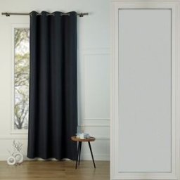 Febronie Cortina con ojales algodón 140x260 carbón
