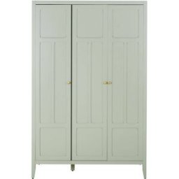Maisons du Monde Armario infantil de 3 puertas de pino y MDF blanco