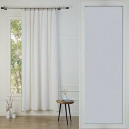 Febronie Cortina algodón 140x260 blanco / arena
