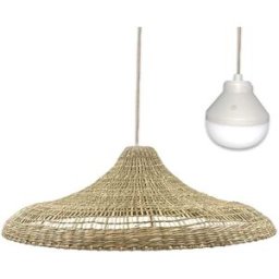 LUMISKY Suspensión inalámbrica beige d70cm