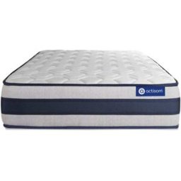 Actisom Colchón blanco con espuma viscoelástica 120 x 190