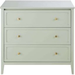 Maisons du Monde Cómoda infantil de 3 cajones verde claro con patas de haya FSC