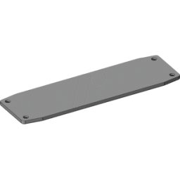 APRA-NORM X30-110 FP ELO - Placa frontal para X30-110, 105,8 x 31,2 mm, plateado, IP65
