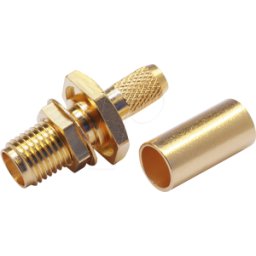 TELEGÄRTNER TG 100024666 - Receptáculo de cable SMA para RG-316/U chapado en oro