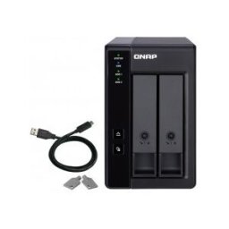 Qnap TR-002 caja para disco duro externo 2.5/3.5" Carcasa de disco duro/SSD Negro