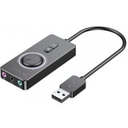 Vention Tarjeta de Sonido CDRBB - USB Macho - 3x Jack 3.5 Hembra
