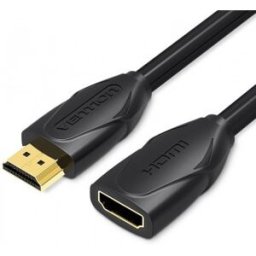 Vention Cable Alargador HDMI VAA-B06-B100/ HDMI Macho - HDMI Hembra/ 1m/ Negro