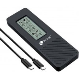 Leotec CAJA EXTERNA PARA DISCOS M.2 NVME CON PANEL LCD