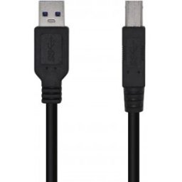 Aisens Cable USB 3.0 Impresora Tipo A/M-B/M, Negro, 2.0m