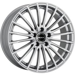 Llanta De Aluminio Mak Starlight 9.5x19 5x112 Et50 Revestimiento Plateado