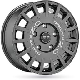 Llanta De Aluminio Oz Rally Racing Van 8x18 5x112 Et45 Letras Plateadas Grafito