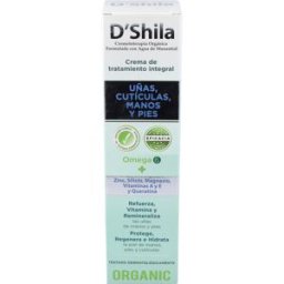 D shila crema manos y uñas omega-6 con dosificador 250ml.