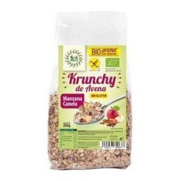 Sol Natural Krunchy Avena sin Gluten Bio Manzana Canela 350 gr