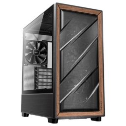 Torre PC Antec Flux Midi Tower Negro Madera ATX Micro ATX ITX Acero