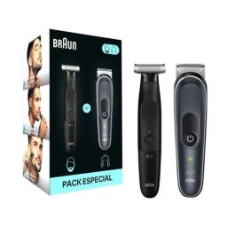 Afeitadora Braun Bodygroomer B560 + Recortadora XT3100 Pack 2 en 1 Inalámbrico Waterproof