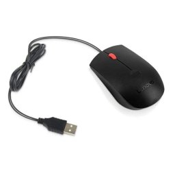 Ratón Lenovo 4Y51M03357 USB tipo A 1600 DPI Ambidextro Negro Cable 1,8 m