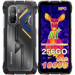 Blackview Rock 3 4G 8GB 256GB 6.78" Negro/Naranja