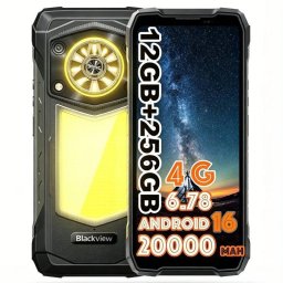Blackview Rock 5 4G 12GB Negro 256GB 6,78" batería prolongada