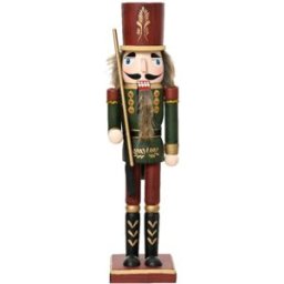 MondoViro Soldado navideño con vestido rojo y verde, 15 x 13,5 cm, 76 h