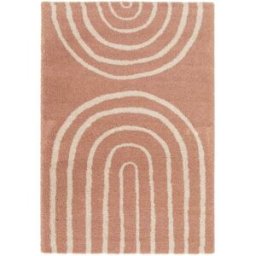 AFK Alfombra infantil gruesa y cómoda rosa 140 x 200 cm